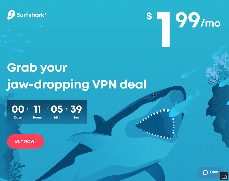 Get an excellent price for Surfshark