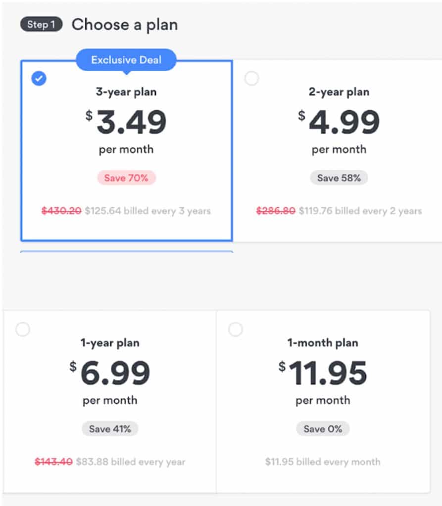 New pricing for NordVPN.