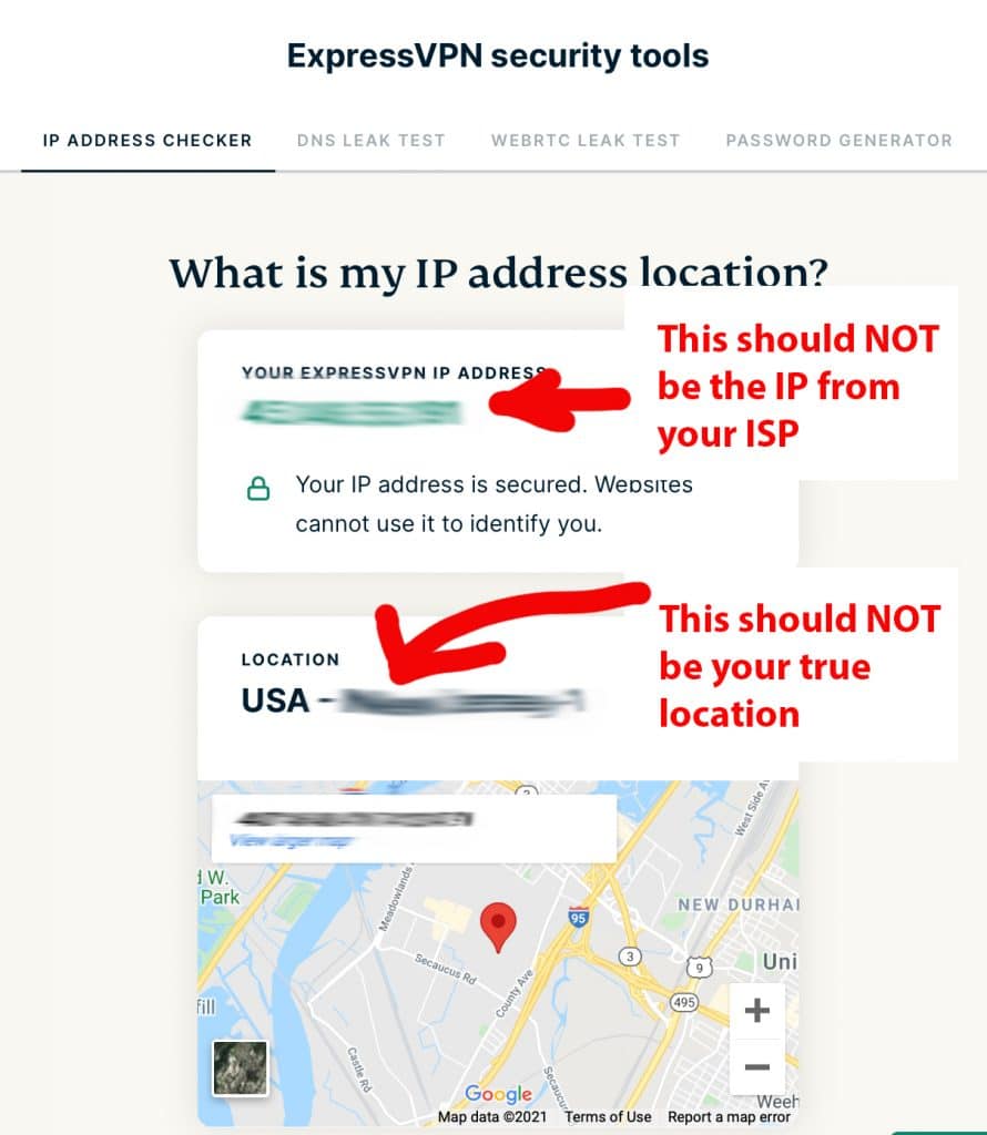 Don't do anything online until you verify your ExpressVPN IP address and location.