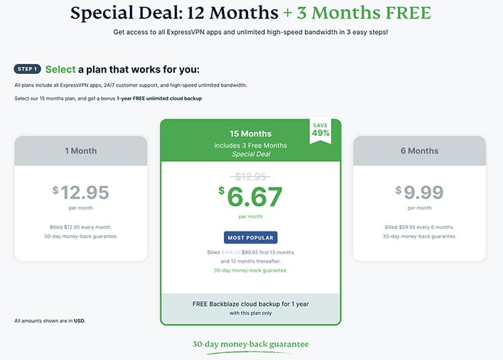 Get 15 months for the 12-month price.